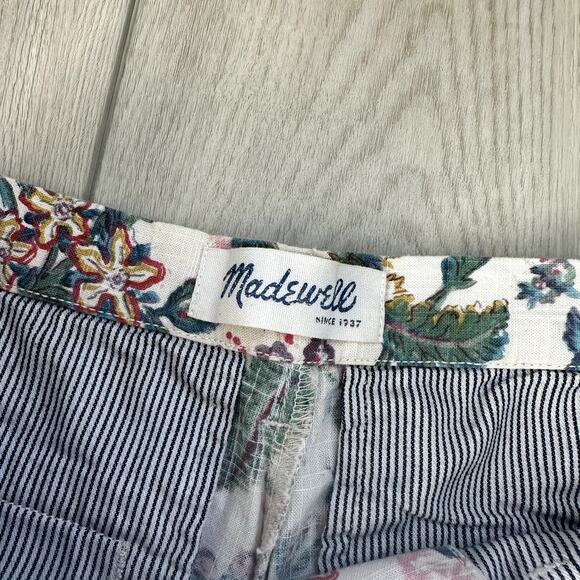 Madewell garden floral cotton lightweight shorts 0 - Picture 3 of 5